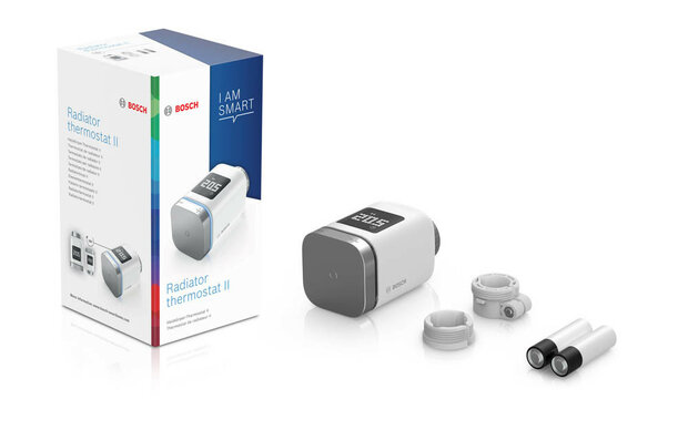 Radiatorknop voor zoneverwarming met Zigbee communicatie en M30 schroefdraad