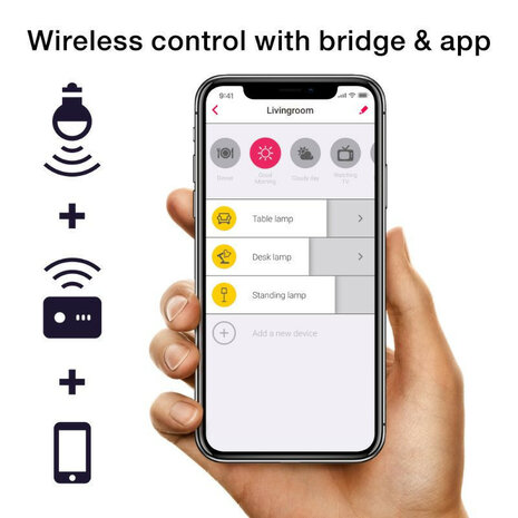 Filament Edison lamp voor slimme verlichting met Zigbee dimfunctie en E27 fitting 2 stuks glas vintage design