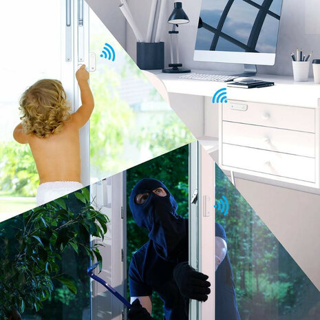 Deursensor en raamsensor voor Ezviz alarmsysteem met directe melding bij beweging