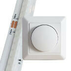 Led dimmer inbouw voor 2 circuits met 0 tot 100 watt vermogen per circuit