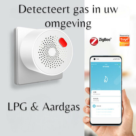 Zigbee Gas Melder (LPG en Aardgas)