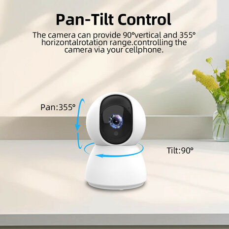 Alarmsysteem voor huisbeveiliging met Camera, PIR bewegingssensor en afstandsbediening