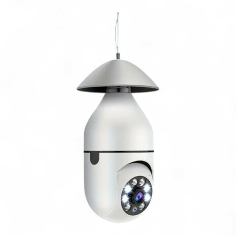 Camera lamp | E27 fitting | 360&deg; draaibaar | 1080P | Wit