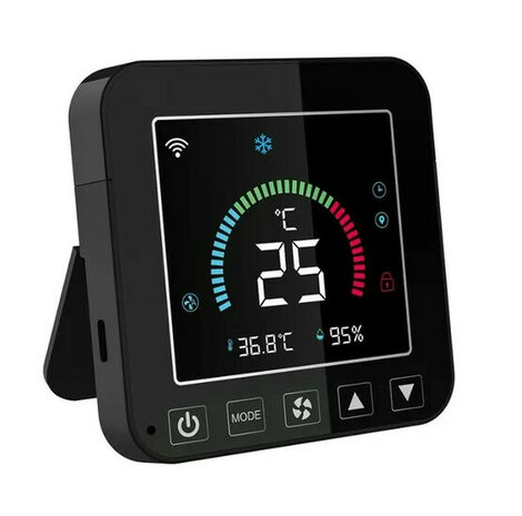 Wifi IR afstandsbediening voor warmtepomp en airco, zwart