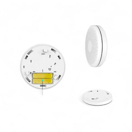 Combimelder rook &amp; koolmonoxide met WiFi 2.4 GHz en Tuya-app, 85 dB, wit