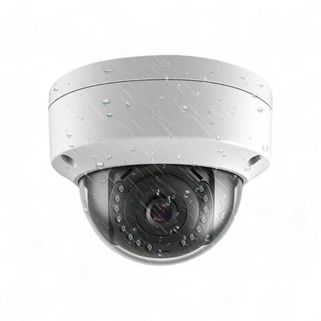 Dome beveiligingscamera binnen 4MP met nachtzicht 15m en microSD opslag, wit