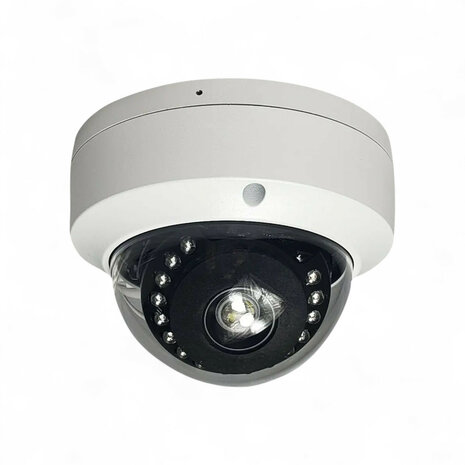 Dome beveiligingscamera binnen 4MP met nachtzicht 15m en microSD opslag, wit