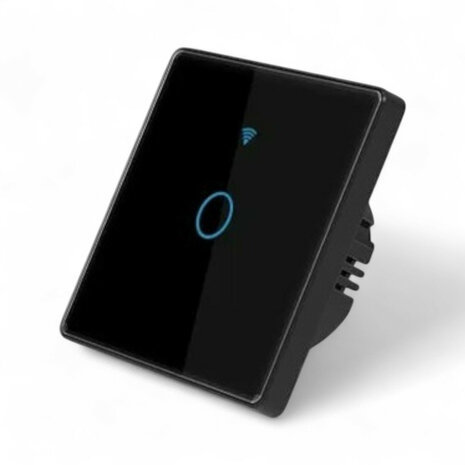 WiFi Touch lichtschakelaar inbouw Tuya Smart Life compatibel Zwart