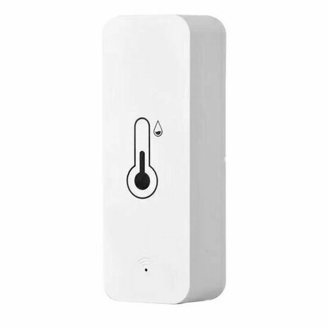 Hygrometer / temperatuur binnensensor met WiFi en LED-display, Tuya Smart Life, wit