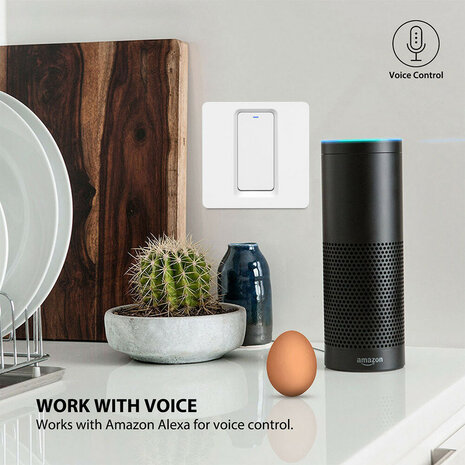 3-voudige slimme inbouw lichtschakelaar Zigbee met Tuya Smart Life bediening (wit)