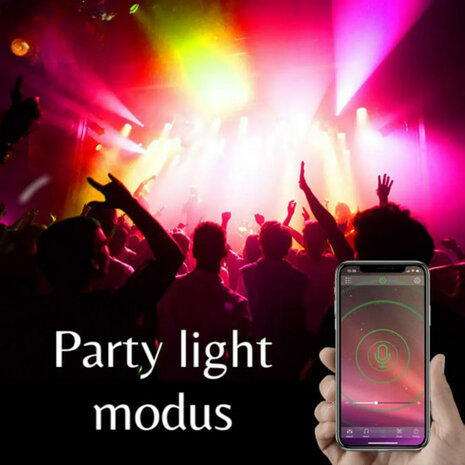 Schijnwerper buiten met wifi-appbediening, RGB en koud wit, 30 Watt, IP66, zwart