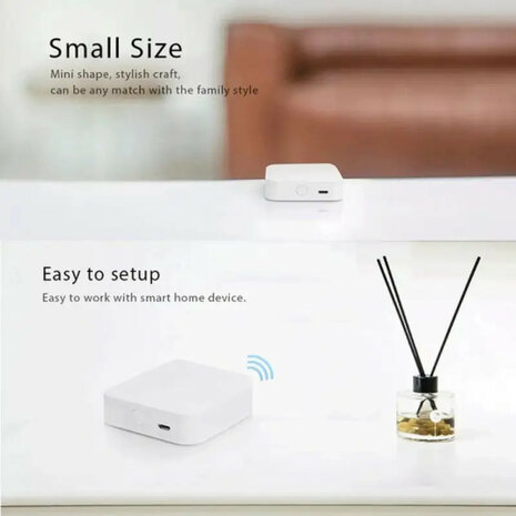 Zigbee gateway 3.0 voor maximaal 100 apparaten, wifi 2,4 GHz, wit