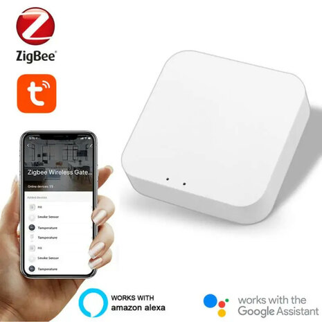 Zigbee gateway 3.0 voor maximaal 100 apparaten, wifi 2,4 GHz, wit