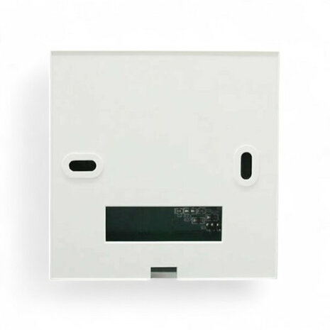 Thermostaat voor cv met touchscreen, inbouw, 2-draads, programmeerbaar, wit
