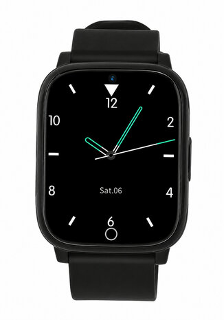GPS horloge voor kinderen met 4G, live GPS-locatie en videobellen, zwart