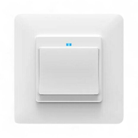 Slimme witte WiFi lichtschakelaar voor inbouw met controleverlichting