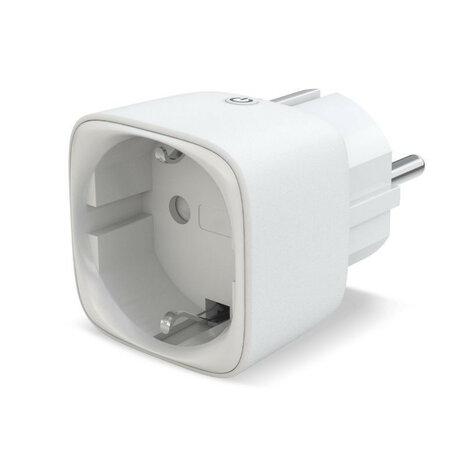 Slimme tussenstekker voor smart home systeem met app bediening en Hue compatibiliteit wit 2 pack