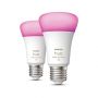 Philips Hue White & Color Ambiance E27 Lamp 2-Pack 1100L