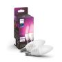 Philips Hue White & Color Ambiance E14 Lamp 2-Pack