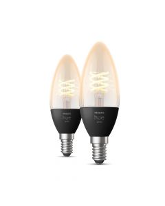 Philips Hue White E14 Filament Lamp 2 Pack