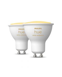Philips Hue White & Ambiance GU10 Spot 2-Pack