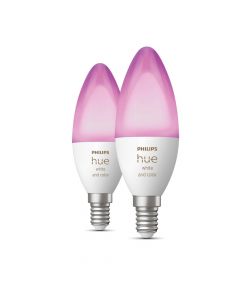 Philips Hue White & Color Ambiance E14 Lamp 2-Pack