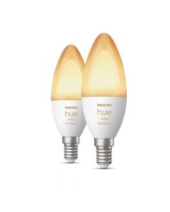 Philips Hue White & Ambiance E14 Kaarslamp 2-Pack