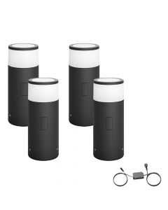 Philips Hue Calla Starterpack Zwart 4 Sokkellampen