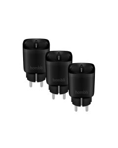 Hombli Smart Tussenstekker Zwart 2 + 1 Gratis