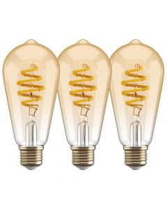 Hombli Smart Lamp Edison Filament Amber 3-pack