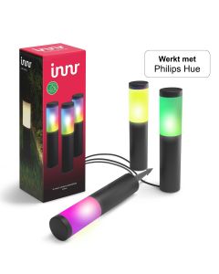 Innr OPL 130 Outdoor Sokkellampen Kleur 3-pack | Werkt met Hue