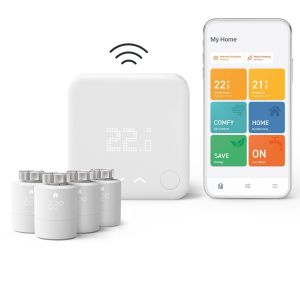 Tado Smart Thermostat V3+ starterpack (Draadloos) + 4 Radiatorknoppen